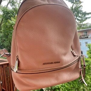 Michaels Kors leather backpack. Light/pale pink.